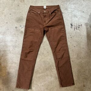 Flint and Tinder Double Knee Heritage Mill Work Pant Dark Brown Size 32